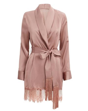 Night Night By Simkhai Night Night By Jonathan Simkhai Blush Lace Robe Blush L