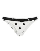 Solid & Striped Rachel Polka Dot Bikini Bottom Black/white P