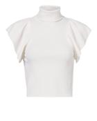 Alc A.l.c. Jae Ruffle Knit Top White P