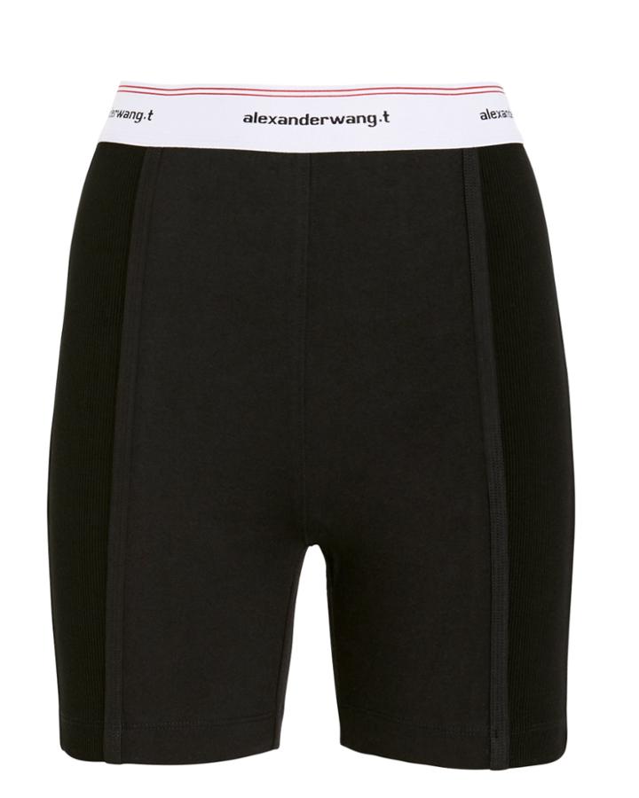 Alexanderwang.t Wash & Go Logo Biker Shorts Black P