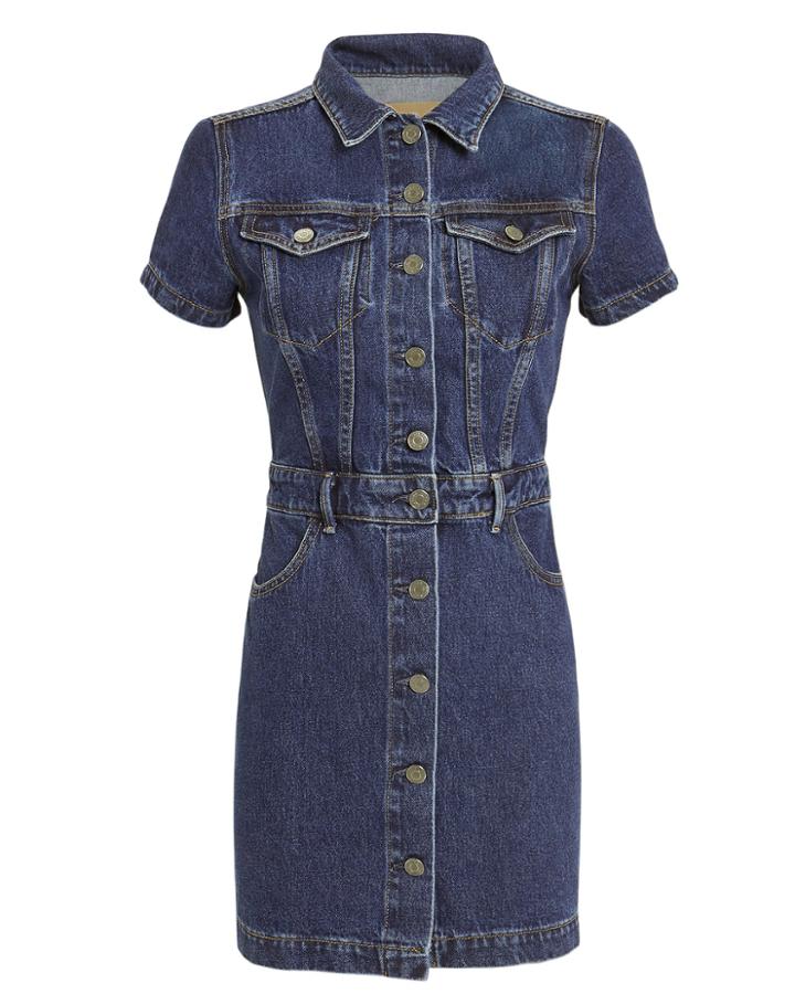 Grlfrnd Max Denim Shirtdress Dark Blue Denim L