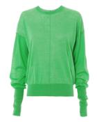 Helmut Lang Green Knit Top Green P