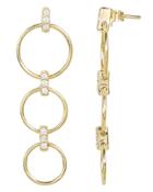 Ela Rae Jewelry Ela Rae Triple Ring Drop Down Earrings Gold 1size