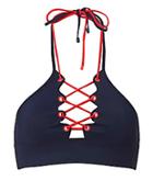 Jonathan Simkhai Lace-up Bikini Top