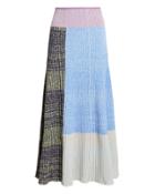 3.1 Phillip Lim Mixed Marled Patchwork Skirt Multi S