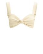 Montce Swim Hayden Ribbed Bikini Top Ivory S