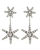 Jennifer Behr Starburst Crystal Drop Earrings Silver/crystal 1size