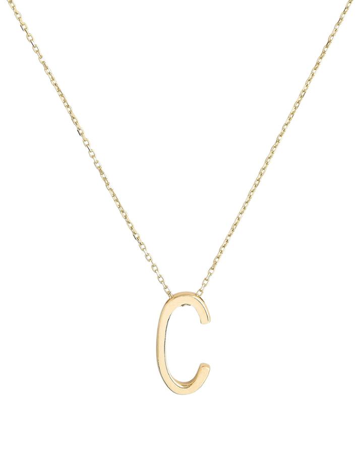 Nickho Rey C Alphabet Necklace Gold 1size