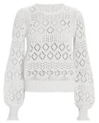 See By Chlo Pointelle Knit White Sweater White P