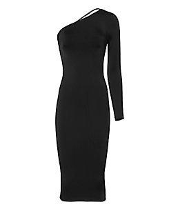 Cushnie Et Ochs One Shoulder Strappy Dress