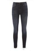 Mother Stunner Stem Hen Jeans Blue-drk 23