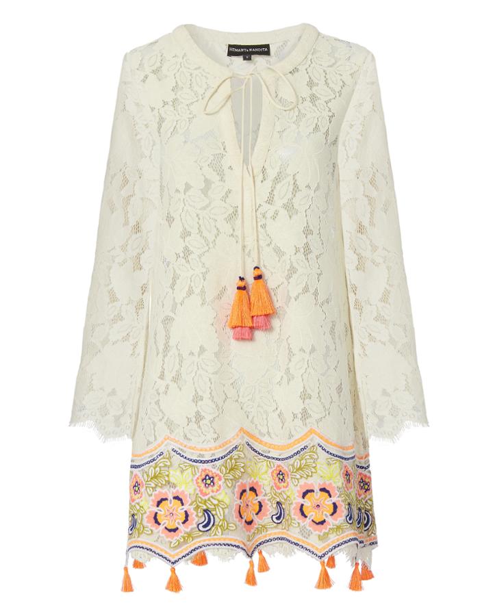 Hemant & Nandita Aurora Embroidered Lace Dress