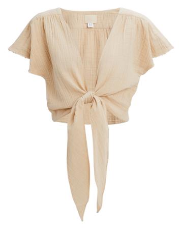 Annak Anaak Maithili Nude Crop Top Beige 3