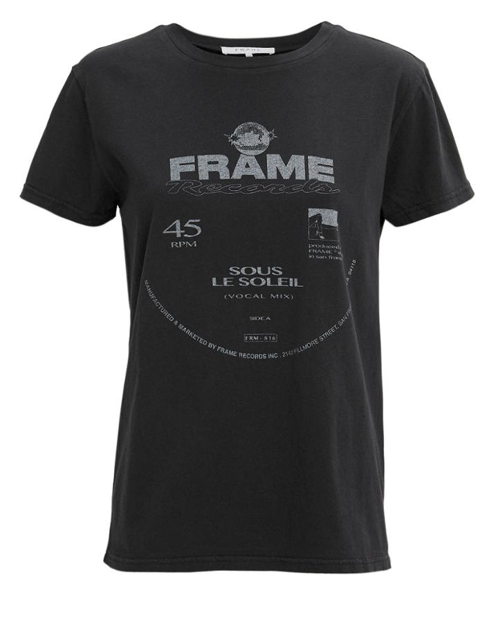 Frame Washed Noir Logo T-shirt Black P