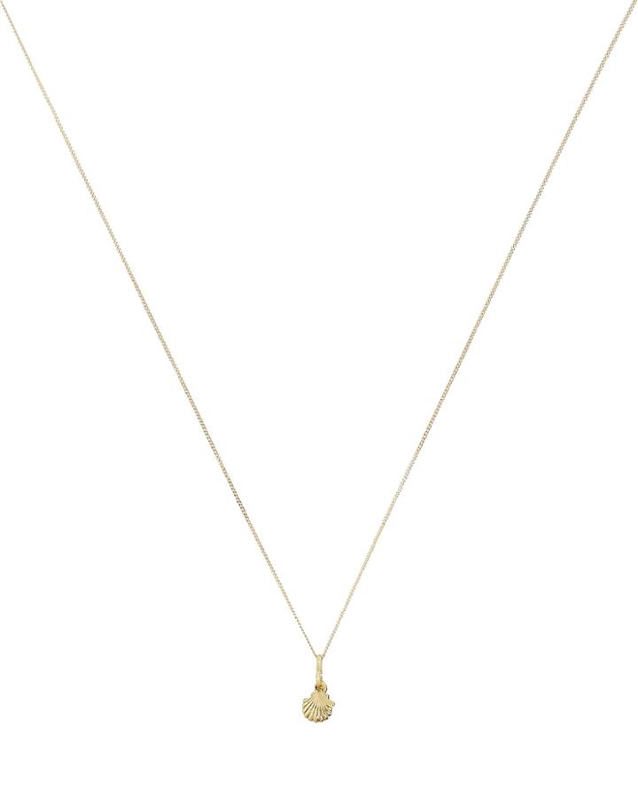 Loren Stewart Hidden Pearl Mini Chain Necklace Gold 1size