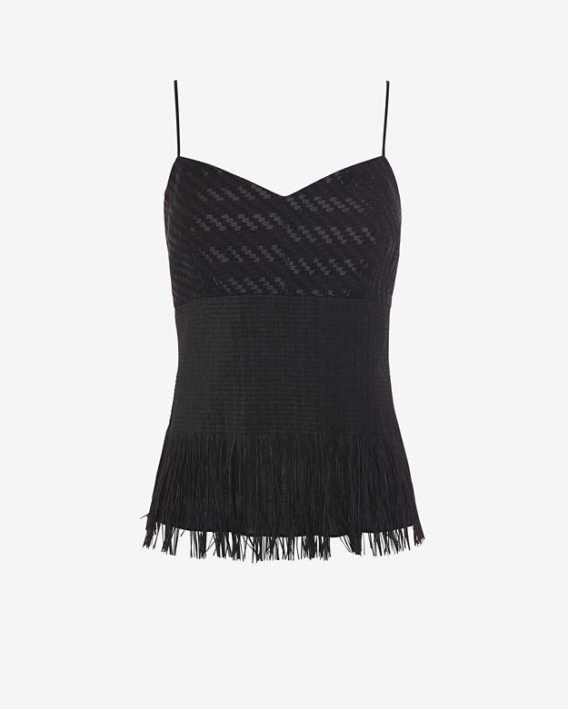 Yigal Azrouel V Neck Fringe Cami