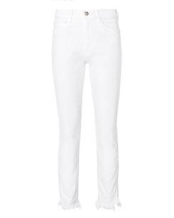 3x1 Straight Authentic Crop White Jeans