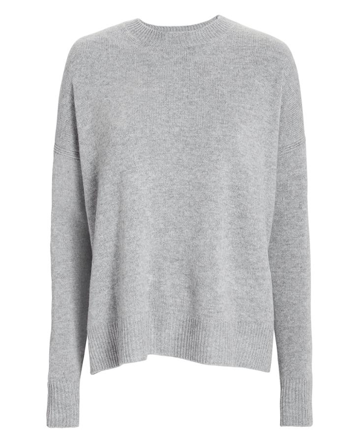 Derek Lam 10 Crosby Boxy Cashmere-blend Grey Sweater Grey P