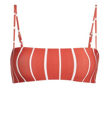 Same Swim Llc Same Swim Divine Bikini Top Rust/white S
