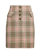 Baum Und Pferdgarten Shani Checked Mini Skirt Pink/brown Check 38