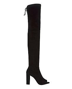 Jean-michel Cazabat Ostia Suede Open Toe Over-the-knee Boots