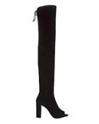 Jean-michel Cazabat Ostia Suede Open Toe Over-the-knee Boots