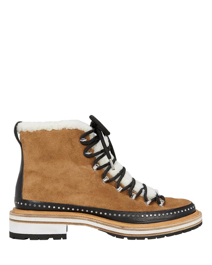 Rag And Bone Rag & Bone Compass Shearling Booties Brown 38