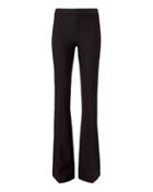 Derek Lam 10 Crosby Tuxedo Striped Black Flare Trousers Black 8