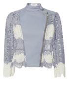 Yigal Azrouel Lace Moto Jacket