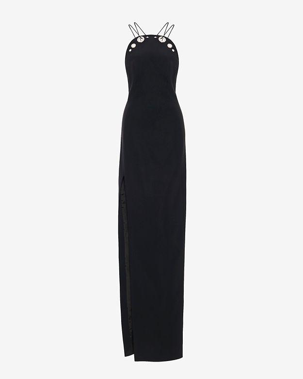 Mugler Grommet Detail Gown