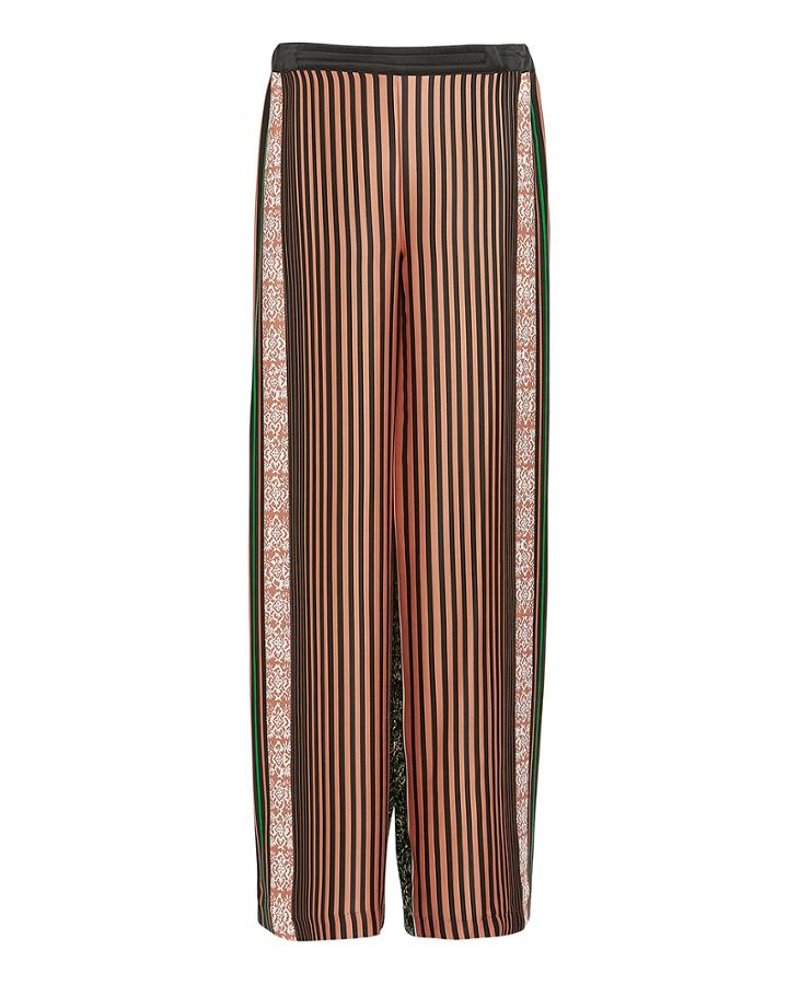 Warm Lena Silk Wide Leg Pants Multi M