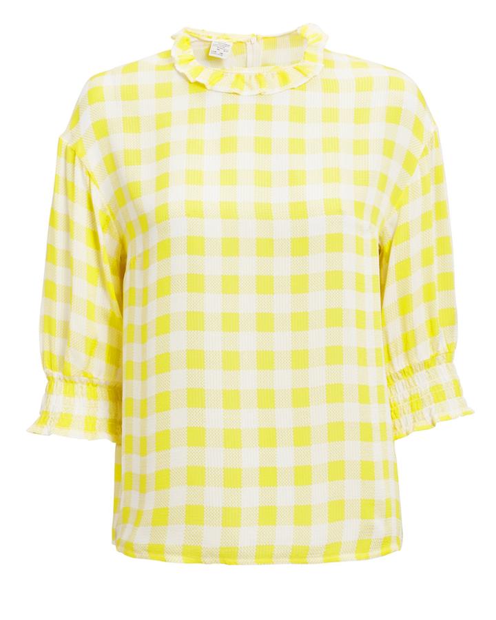 Baum Und Pferdgarten Mere Yellow Gingham Top Yellow Gingham 42