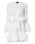 Exclusive For Intermix Bennet White Poplin Dress