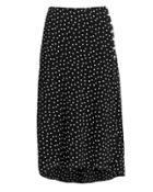 Exclusive For Intermix Intermix Casey Polka Dot Skirt Blk/wht 4
