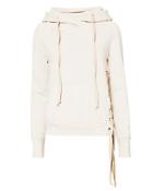 Nsf Enzo Soft Lace-up Side Sweatshirt