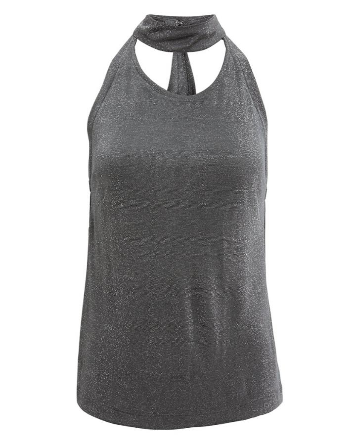 Fleur Du Mal Choker Top Silver P