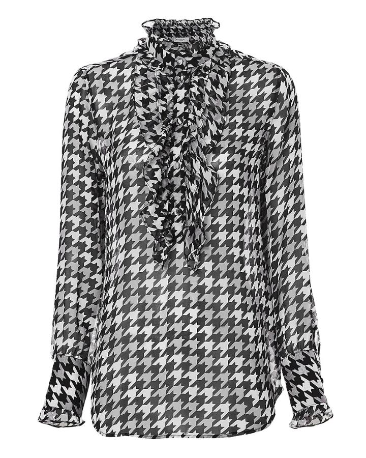 Equipment Femme Equipment Samine Houndstooth Blouse Multi P