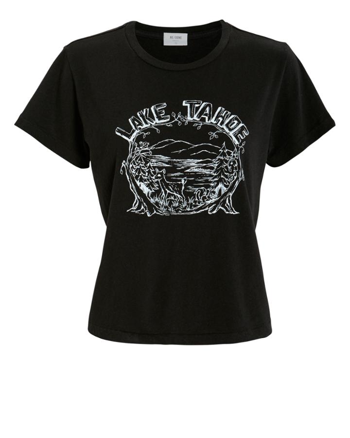 Re/done Lake Tahoe T-shirt Black P
