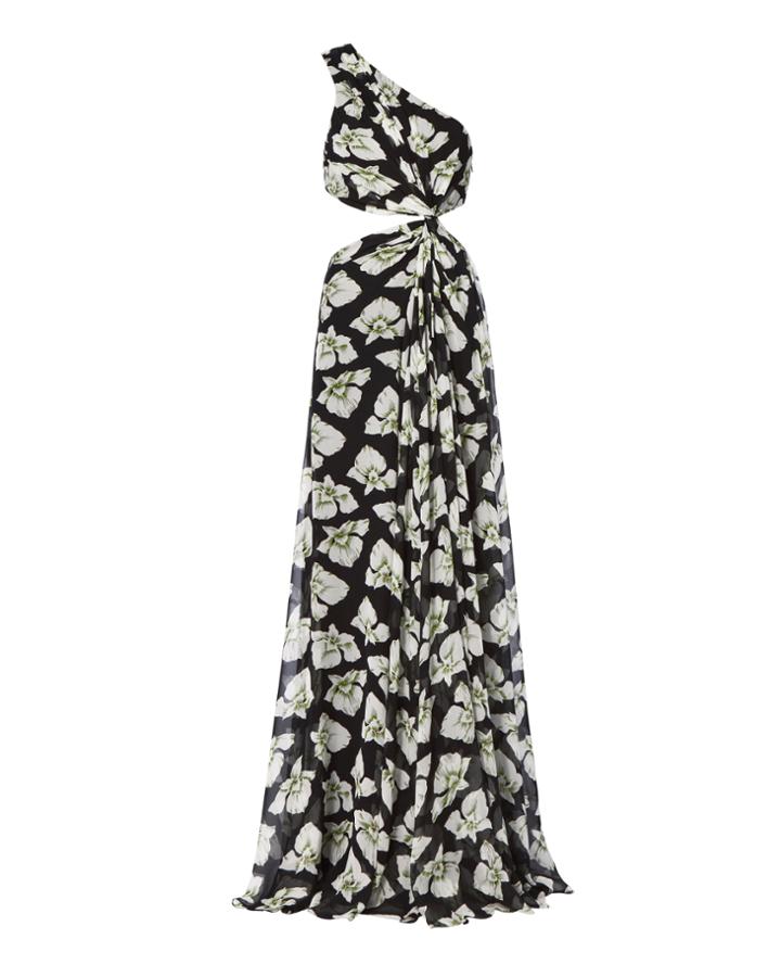 Cinq Ã  Sept Goldie One Shoulder Maxi Dress