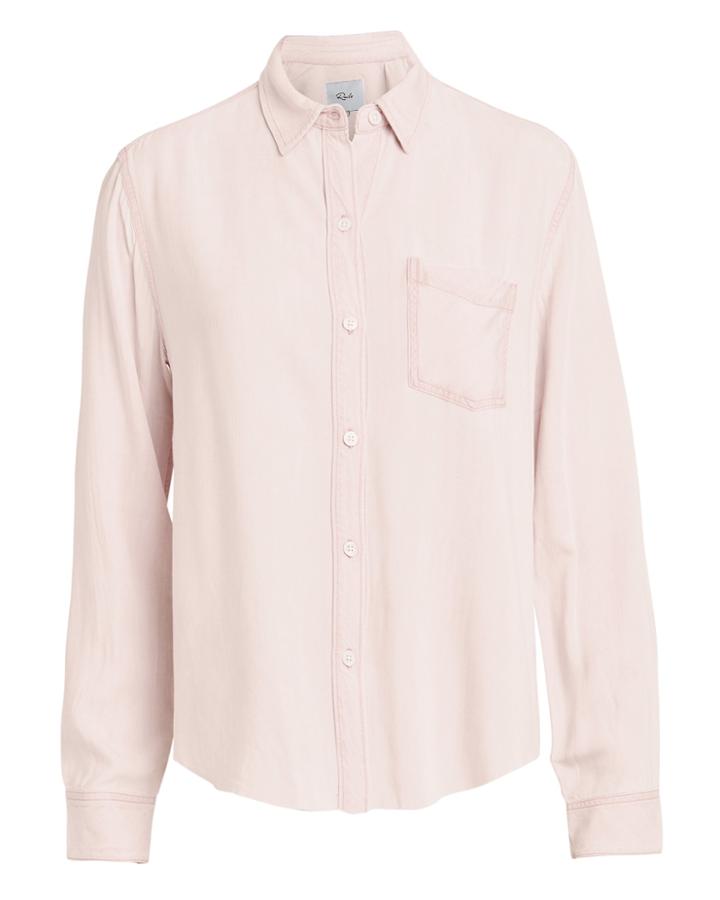 Rails Ingrid Raw Hem Shirt Rose P