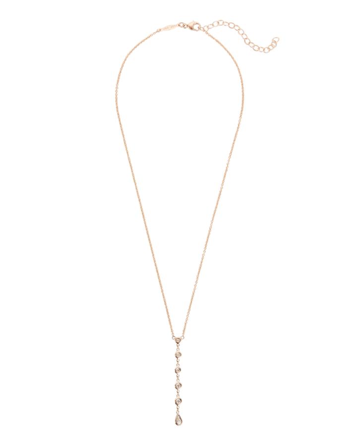 Jacquie Aiche 5 Diamond Y Necklace Metallic 1size