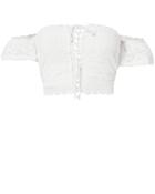 Nightcap Clothing Blue Lagoon Off Shoulder Top White M