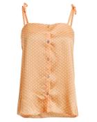 Paloma Blue Iris Top Orange/yellow M