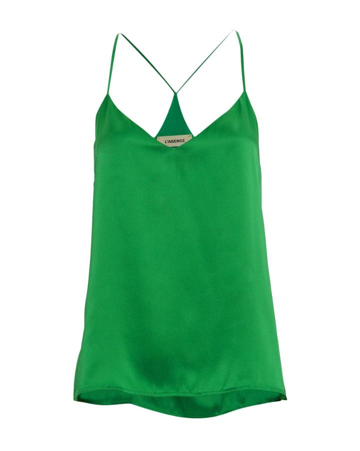 L'agence Kylee Racerback Tank Green P