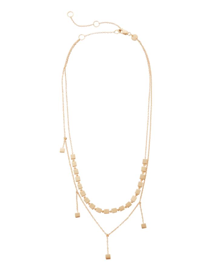 Jennifer Zeuner Pre-layered Short Necklace Gold 1size