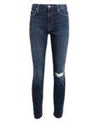 Mother High-waisted Looker Close To The Edge Jeans Dark Wash Denim 25