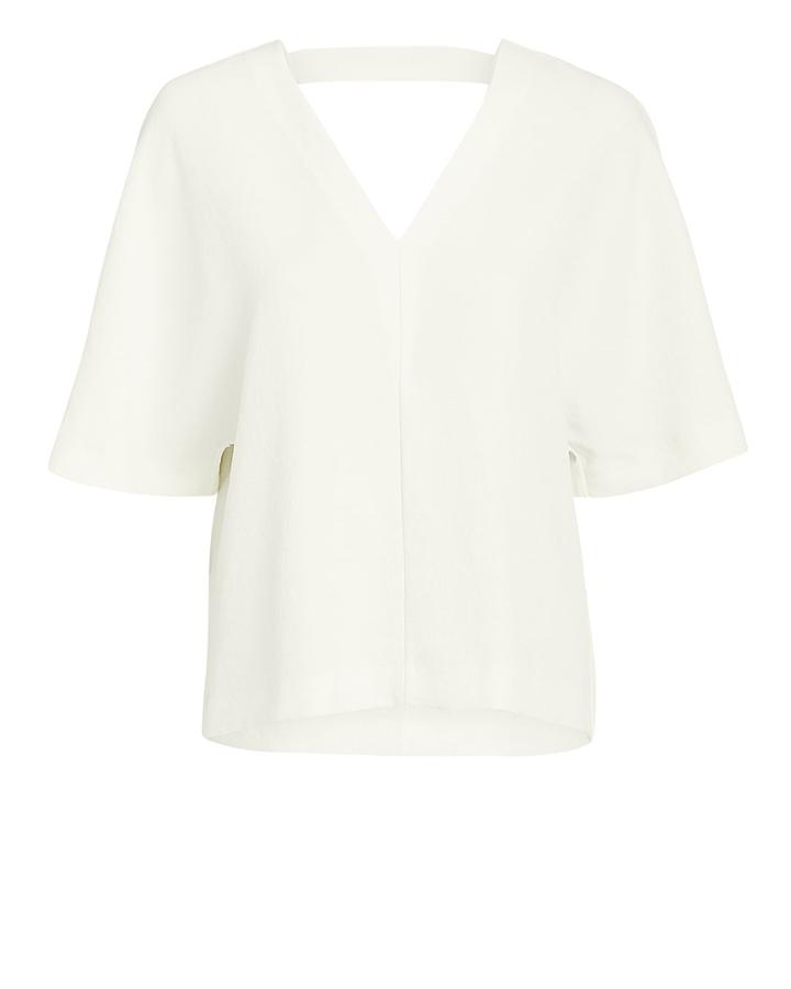 Dion Lee V-neck Whitewash Top Ivory 6