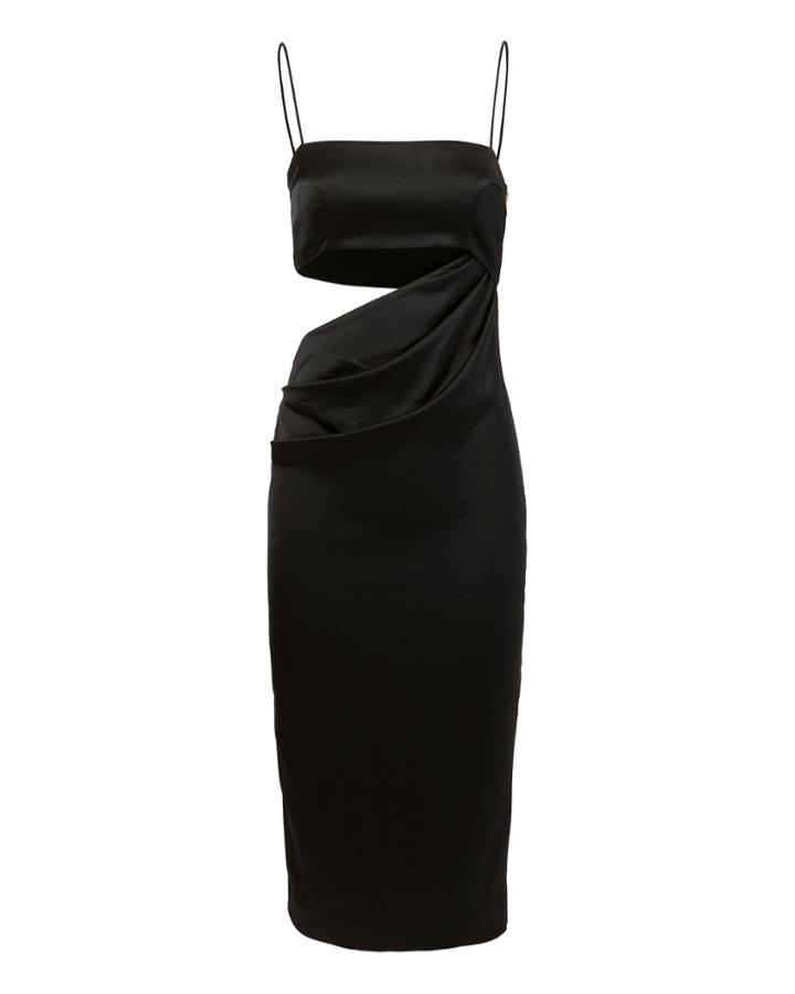 Misha Selina Cutout Detail Dress Black 4