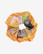 Missoni Lurex Knit Hair Scrunchie: Pumpkin