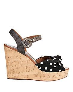 Dolce & Gabanna Dolce &amp; Gabanna Polka Wedge Sandals